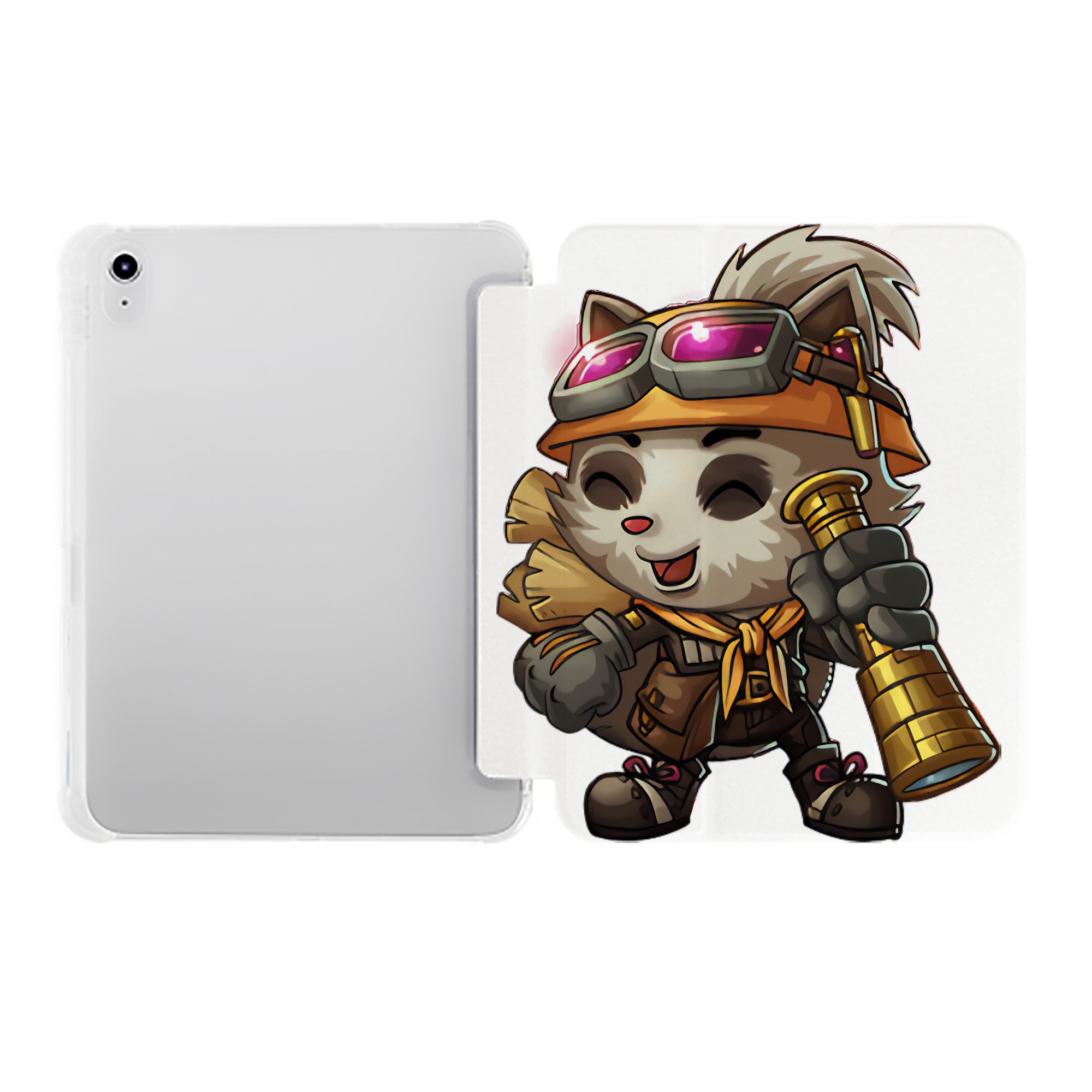 （画像用） リーグ・オブ・レジェンド League of Legends LOL IPad ケース ペン収納付き 三つ折りスタンド PUレザー×シリコン 対応機種9.5/10.5/10.9インチ